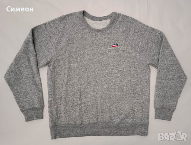 Nike Sportswear Heritage Sweatshirt оригинално горнище L Найк памук, снимка 1 - Спортни дрехи, екипи - 39658037