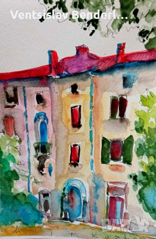 Рисунки акварел, снимка 14 - Други ценни предмети - 53260848