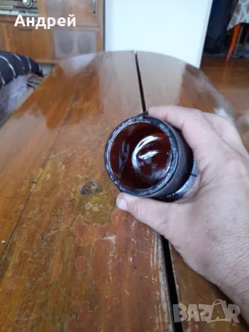 Стара стъклена запушалка,тапа #2, снимка 2 - Други ценни предмети - 49575229