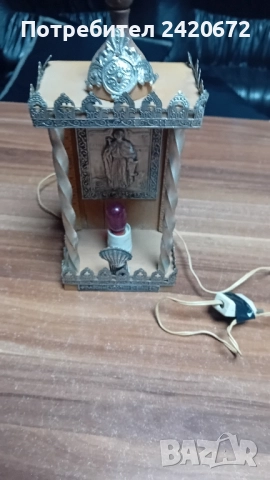 стар домашен иконостас на  около  80год., снимка 6 - Колекции - 52104645