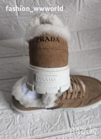 зимни дамски кецове Prada 36 реплика, снимка 8 - Кецове - 52541843