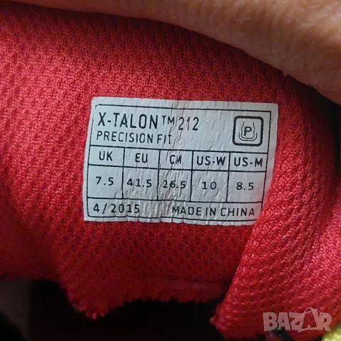 маратонки Inov-8  Precision Fit Lace Up X-Talon 212 номер 41,5  унисекс модел , снимка 7 - Маратонки - 47697027