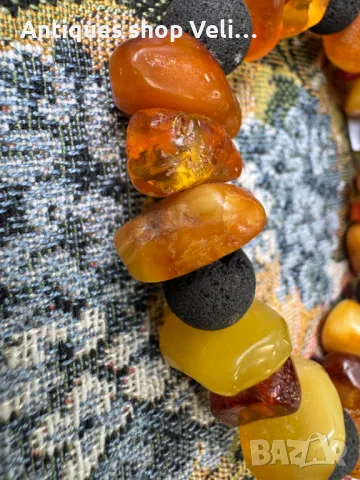 Кехлибарена гривна №6431, снимка 4 - Други ценни предмети - 48798771