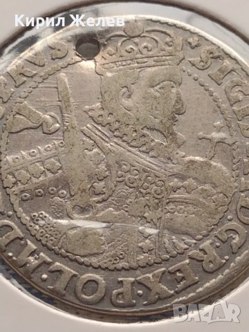 Сребърна монета Орт 1623г. Сигизмунд трети ПОЛША 13694, снимка 3 - Нумизматика и бонистика - 42999711