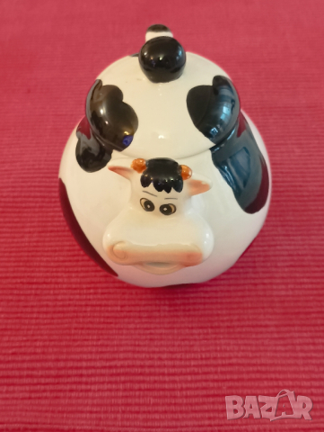 Керамична каничка за мляко,Крава. , снимка 2 - Антикварни и старинни предмети - 44876470