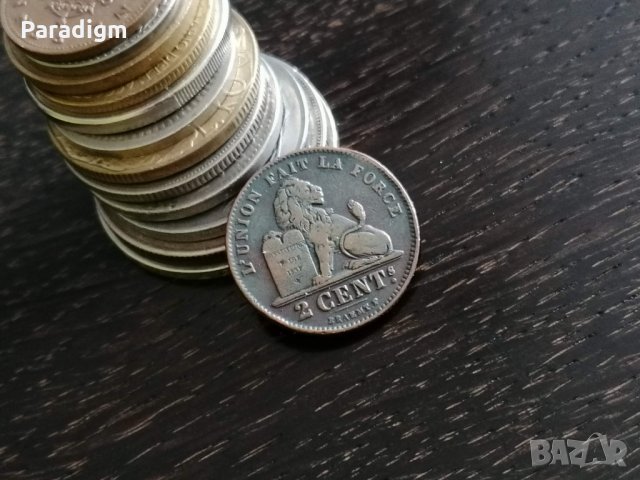 Монета - Белгия - 2 цента | 1912г.