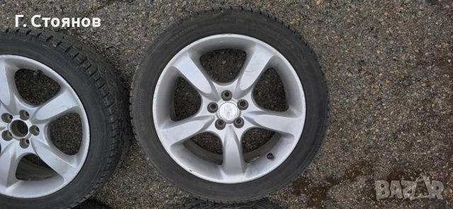 Алуминиеви джанти+гуми (зимни) 5x100 225/45 R17 , снимка 2 - Гуми и джанти - 52668555