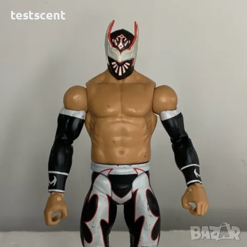 Екшън фигура WWE Sin Cara Negro Син Кара Черен Basic Series Black Lucha играчка, снимка 5 - Фигурки - 48363447