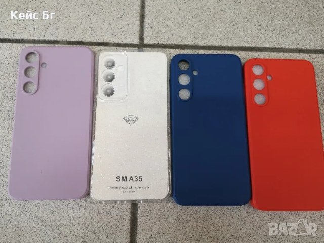 Samsung A35 Силиконов кейс+5D OG стъклен протектор