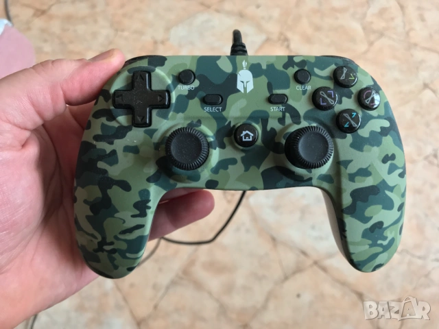 Spartan Gear Hoplite Green Camo, геймърски контролер за PC и PS4