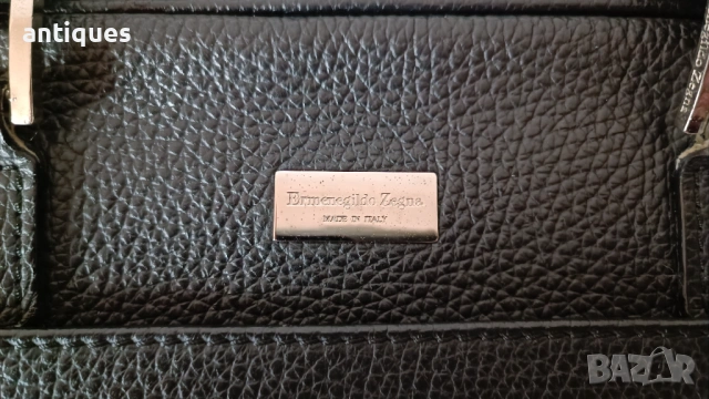Мъжка чанта - Ermenegildo Zegna - естествена кожа - Made in Italy, снимка 2 - Чанти - 53267725