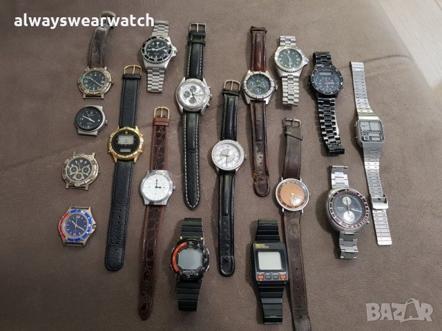 Лот мъжки маркови винтидж часовници, снимка 1 - Мъжки - 27393016
