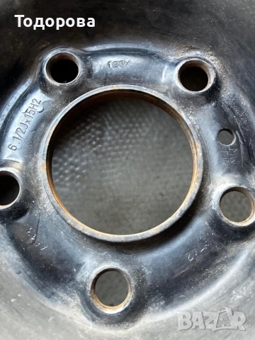 4 броя стоманени джанти  15 цола, снимка 2 - Гуми и джанти - 51751944