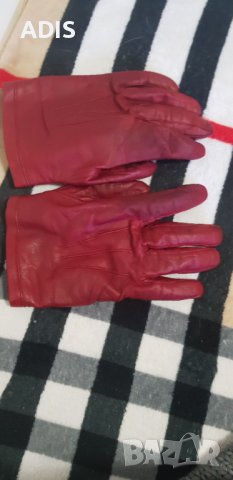 Червени мъжки ръкавици /ест кожа /Club Argentino / M /made in Italy/разпродава, снимка 4 - Екипировка - 38443874