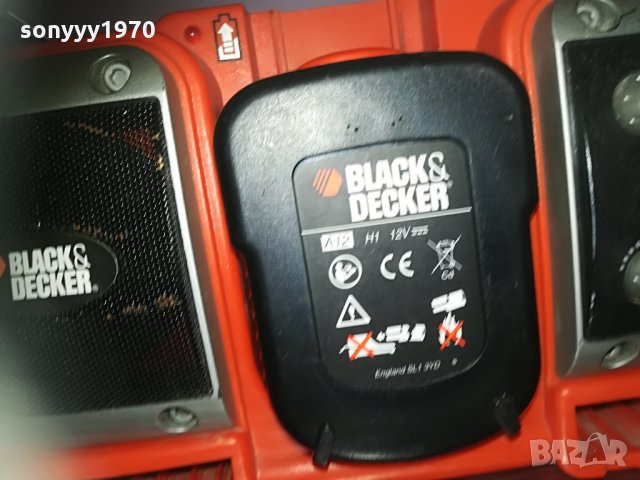 black & decker profi radio & battery+charger 2905211637, снимка 13 - Ресийвъри, усилватели, смесителни пултове - 33038176