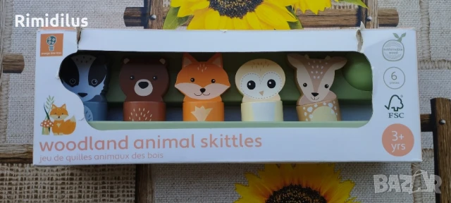 Детски дървен боулинг 