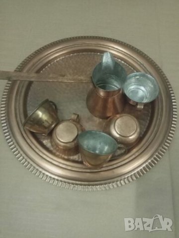 Продавам меден комплект за кафе , снимка 7 - Сервизи - 27251590