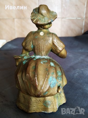 стара метална статуетка, снимка 3 - Антикварни и старинни предмети - 28132857