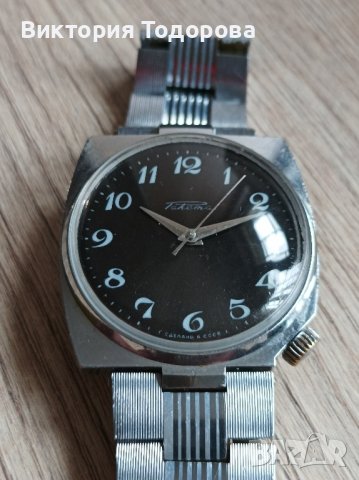 Рядък часовник Ракета СССР коронка на 5 часа, снимка 4 - Антикварни и старинни предмети - 44014677