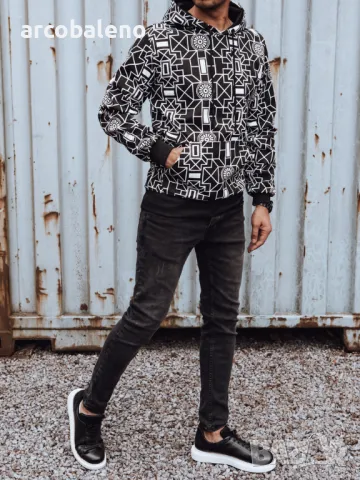 Мъжки суичър с качулка, снимка 2 - Суичъри - 47826687