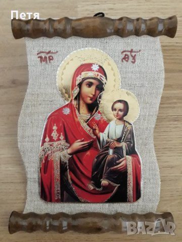 Икона "Иисус Христос", Икона "Света Богородица ", снимка 5 - Икони - 17953037