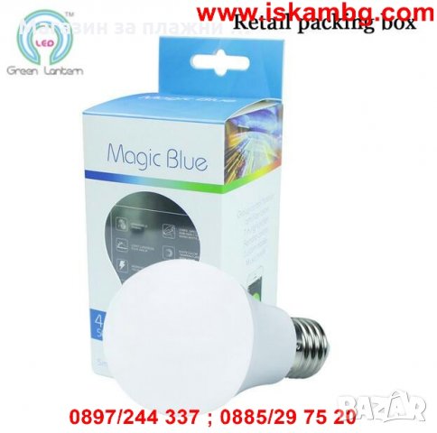 Крушка TSMart E27 smart bluetooth, RGBW - КОД Magic Blue, снимка 6 - Крушки - 26847379