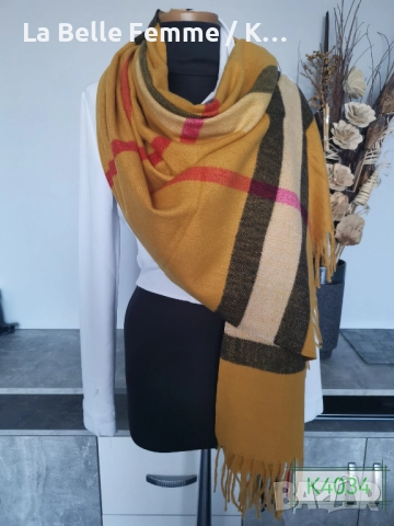 Шалове от кашмир, снимка 15 - Шалове - 51861426