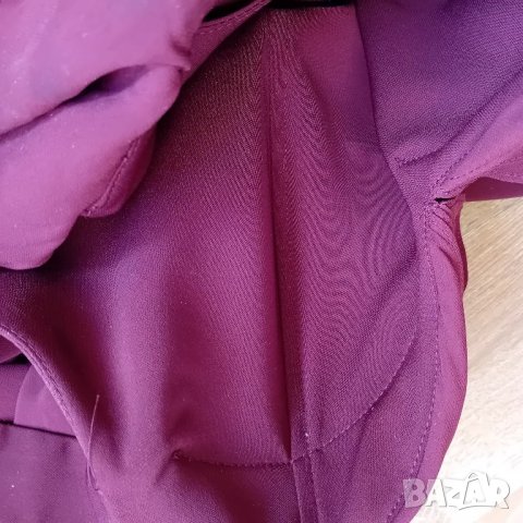 Рокля Бордо с волани, снимка 10 - Рокли - 48650155