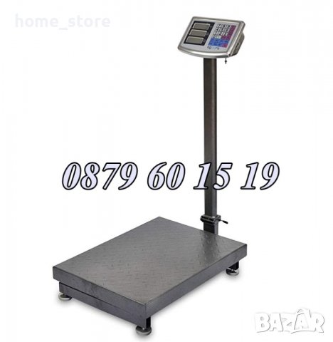Платформен електронен кантар 350 кг/ електронна везна до 350 кг с два дисплея, снимка 2 - Везни - 39640725