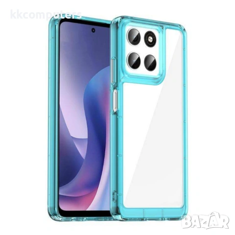 Прозрачен калъф с Цветна Рамка за Motorola Moto G67 Power 5G / G57 Power 5G - Акрил+TPU, Вкл. Протек