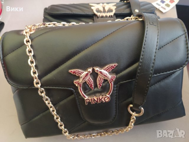 Дамски чанти Pinko естествена кожа , снимка 3 - Чанти - 40364999