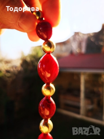 Дамска огърлица-кехлибар и злато.Османска империя., 4 900 лв, снимка 15 - Колиета, медальони, синджири - 52152629