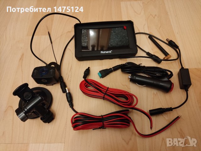 Безжична камера за автомобил с монитор, снимка 1 - Аксесоари и консумативи - 42964243