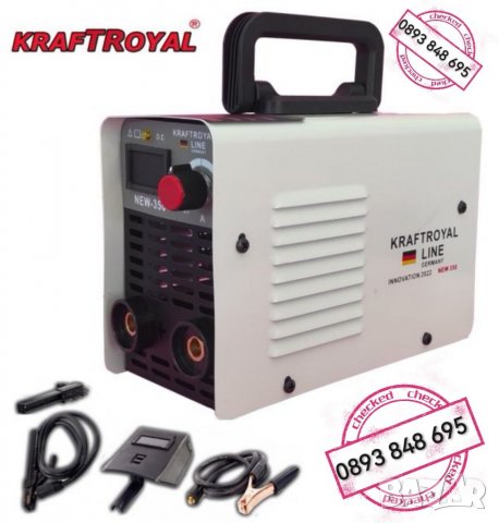 Инверторен Електрожен KrafT Royal 350А дисплей + Соларни очила , снимка 2 - Други инструменти - 33635502