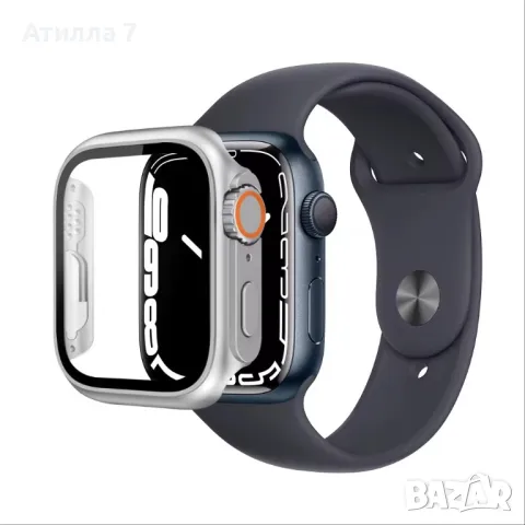 Протектор + Кейс за Apple Watch/iWatch 5, 6, 7, 8 SE към Ultra 44,45мм, снимка 2 - Смарт гривни - 48687196