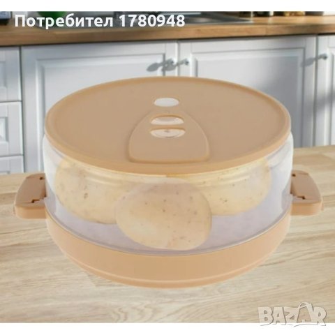 Функционален уред за приготвяне на вкусни картофи и други в микровълнова печка, снимка 4 - Микровълнови - 43751401