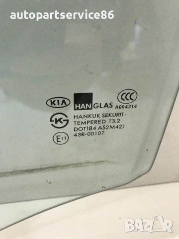 Задно ляво стъкло на врата за KIA Carens 2005, 43R-00107, снимка 2 - Части - 53467844