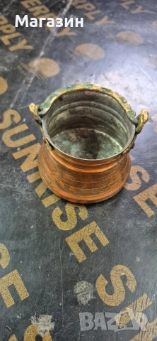 Медно менче, снимка 2 - Антикварни и старинни предмети - 52964582