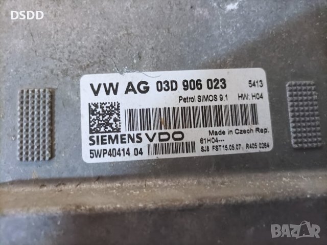 Компютър двигател / ECU Siemens 03D906023 Simos 9.1 за VW, Seat, Skoda 1.2i, снимка 3 - Части - 36620087