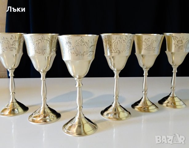 Английски бронзови чаши,гравирани. , снимка 5 - Антикварни и старинни предмети - 32667080