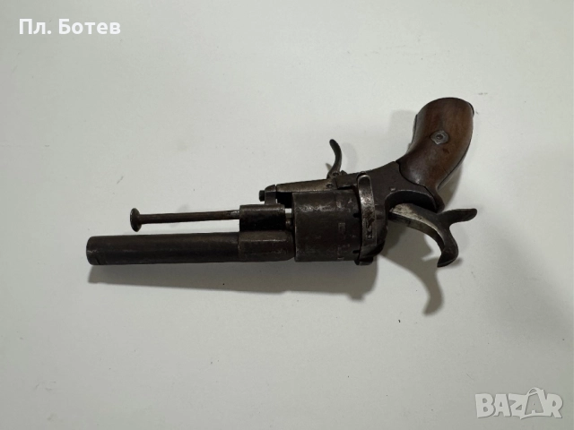 Стар щифтов револвер, пистолет, снимка 4 - Антикварни и старинни предмети - 52816526