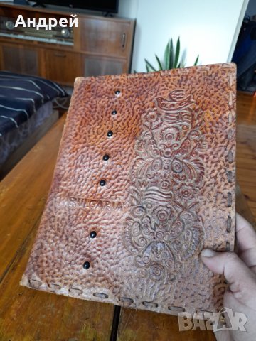 Стара кожена папка #19, снимка 2 - Други ценни предмети - 43300727