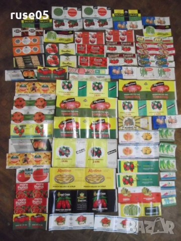 Лот от 70 бр. етикета за консерви и буркани, снимка 2 - Други ценни предмети - 28348591