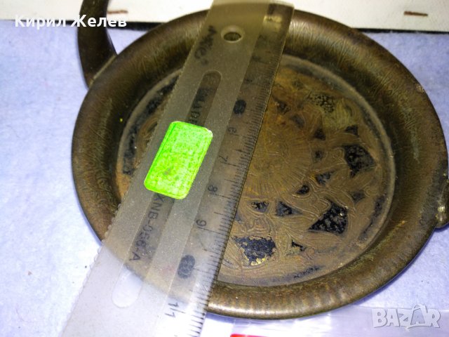 СТАР РЯДЪК РУСКИ МЕТАЛЕН КОЛЕКЦИОНЕРСКИ ТЮТЮНДЖИЙСКИ КОМПЛЕКТ ПОСТАВКА За КИБРИТ и ЧАШКА 42749, снимка 6 - Колекции - 43875765