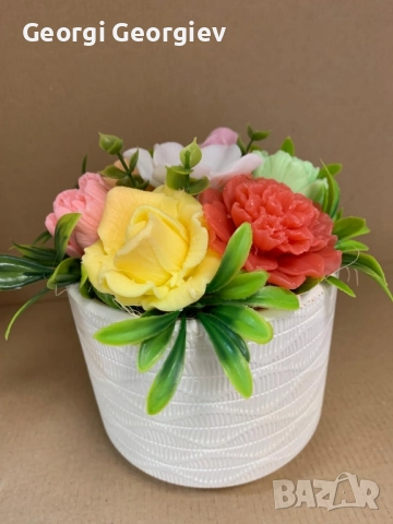 цветя изработени с глицеринов ароматен сапун , снимка 9 - Други - 51962008