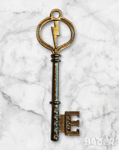 Метален Елемент / Медальон - КЛЮЧ, снимка 3 - Колиета, медальони, синджири - 38478508
