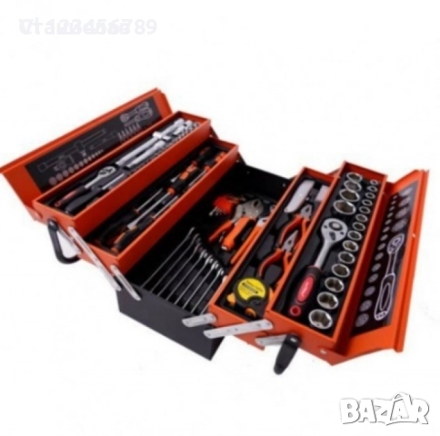 Комплект инструменти 147 бр. в метален куфар, снимка 5 - Куфари с инструменти - 51470517