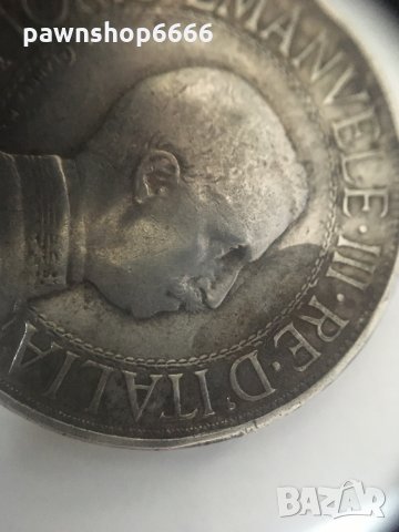Сребърна монета Италия 2 лири, 1910, снимка 14 - Нумизматика и бонистика - 35344001