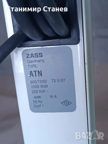 Маслен радиатор Zass Germany - 2000w - 12 ребра , снимка 4 - Радиатори - 51379893