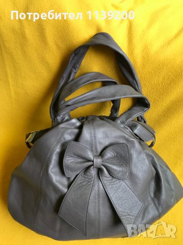 Frederic T Paris дамска обемна сива чанта естествена кожа оригинал, снимка 9 - Чанти - 37320710